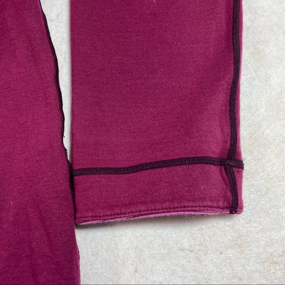 Sweater XL Woman’s Reversible Full Zip Sweatshirt Jacket Wine Black Long Sleeve - Picture 9 of 14